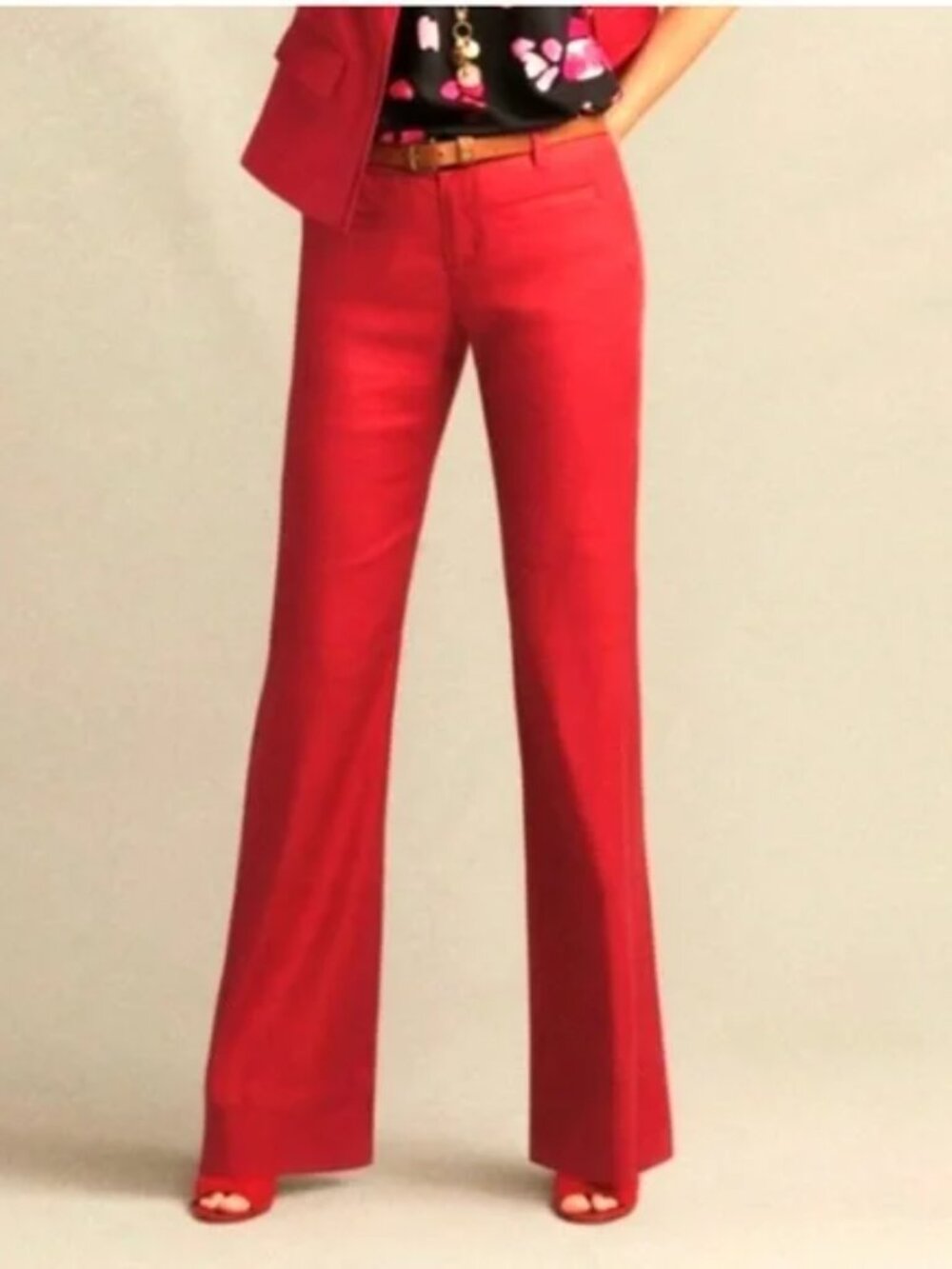CAbi Red Trousers 10 tall